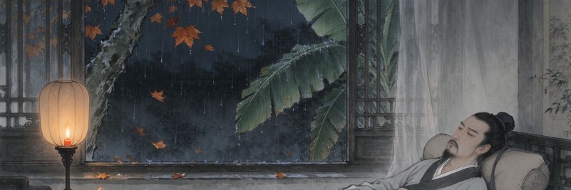 徐再思《水仙子·夜雨》